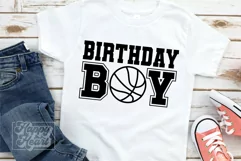 Basketball Birthday Boy SVG - Birthday Theme Shirt PNG Product Image 1