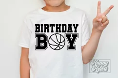 Basketball Birthday Boy SVG - Birthday Theme Shirt PNG Product Image 2