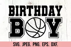 Basketball Birthday Boy SVG - Birthday Theme Shirt PNG Product Image 4