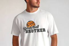 Basketball Brother SVG Quote with Basketball Product Image 3