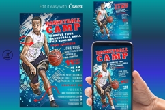 BASKETBALL FLYER TEMPLATE, Training Template, Editable Flyer Product Image 1