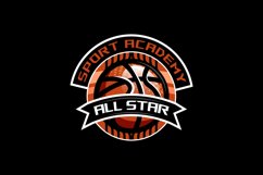 Basketball club logo sports template concept design Product Image 1