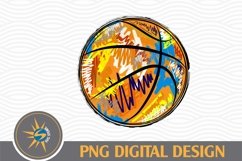 Basketball Color PNG File Sublimation Design Product Image 1