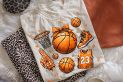 Basketball Coquette PNG, Game Day PNG, Basketball Mom PNG Product Image 2