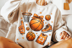 Basketball Coquette PNG, Game Day PNG, Basketball Mom PNG Product Image 3