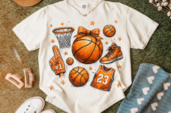 Basketball Coquette PNG, Game Day PNG, Basketball Mom PNG Product Image 4