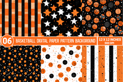 Basketball Digital Paper Pattern Background Product Image 1