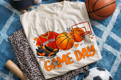 Game Day Basketball PNG, Basketball Mom, Sublimation Design Product Image 2