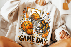 Game Day Basketball PNG, Basketball Mom, Sublimation Design Product Image 3