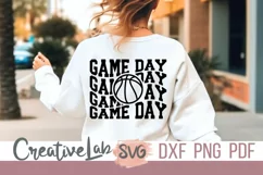 basketball game day svg