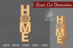 Basketball Home Laser Cut Decoration Product Image 1