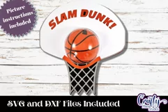 Basketball Hoop Candy Dome Holder, Sports Candy Ornament Svg Product Image 1