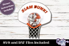 Basketball Hoop Candy Dome Holder, Sports Candy Ornament Svg Product Image 2