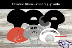 Basketball Hoop Candy Dome Holder, Sports Candy Ornament Svg Product Image 3