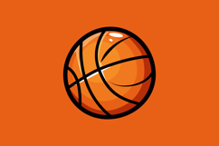 Basketball illustration clip art design vector Product Image 1