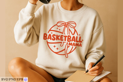 Basketball Mama SVG PNG T-shirt Design Product Image 4
