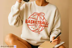 Basketball Mama SVG PNG T-shirt Design Product Image 4