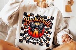 Basketball Mama PNG, Basketball Mom PNG, Retro Basketball Product Image 3