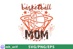 Basketball Mom PNG SVG T-shirt Design Product Image 1