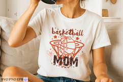 Basketball Mom PNG SVG T-shirt Design Product Image 2