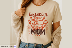 Basketball Mom PNG SVG T-shirt Design Product Image 3