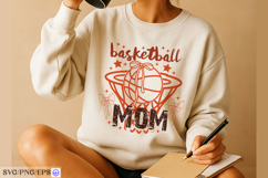 Basketball Mom PNG SVG T-shirt Design Product Image 4
