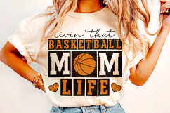 Basketball Mom PNG, Basketball Mama PNG, Retro Basketball Product Image 2