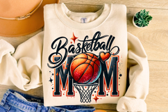 Basketball Mom PNG, Basketball Mama PNG, Glitter Basketball Product Image 3
