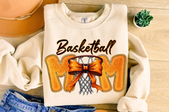 Basketball Mom PNG, Basketball Mama PNG, Glitter Basketball Product Image 1