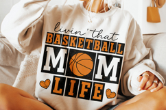 Basketball Mom PNG, Basketball Mama PNG, Retro Basketball Product Image 3