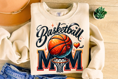 Basketball Mom PNG, Basketball Mama PNG, Glitter Basketball Product Image 3