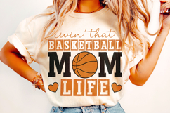 Basketball Mom PNG, Basketball Mama PNG, Retro Basketball Product Image 2