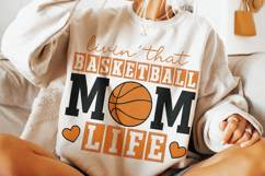 Basketball Mom PNG, Basketball Mama PNG, Retro Basketball Product Image 3