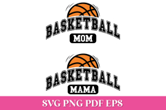 Basketball Mom Arched SVG Quote | Basketball Mama SVG Product Image 1
