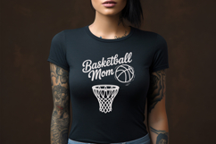 Basketball Mom SVG Quote with Basketball Hoop Product Image 4