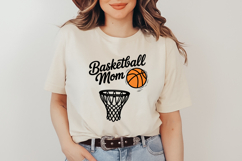 Basketball Mom SVG Quote with Basketball Hoop Product Image 6