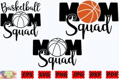Basketball Mom Squad SVG | Basketball SVG | Sport SVG |Shirt Product Image 3