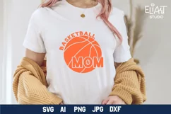 Basketball Mom SVG Design for T-shirts, Bags, Pillows, Decals, Porch Signs. Beautiful Mom Design for Cricut and Silhouette Machines