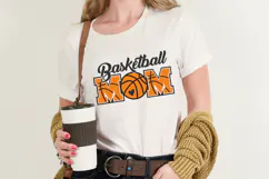 Basketball Mom SVG Quote with Basketball Product Image 2