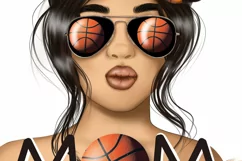 Mom Basketball Illustration | Png File | For Sublimation Product Image 4