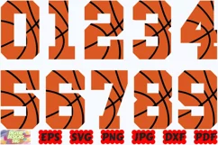 Basketball Numbers SVG | Sport Numbers SVG | Numbers SVG Product Image 3