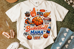 Retro Basketball Mama, Basketball PNG Sublimation, Game Day Product Image 4