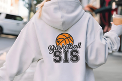 Basketball Sis SVG Quote with Basketball Product Image 2