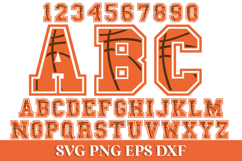 Basketball SVG Alphabet Product Image 1