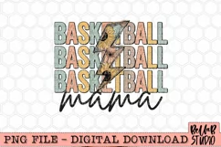 Basketball Mama Sunflower Bolt PNG Sublimation Design Product Image 2