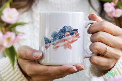 Bass Fish 4th Of July Sublimation Clipart Product Image 5