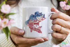 Bass Fish 4th Of July Sublimation Clipart Product Image 3