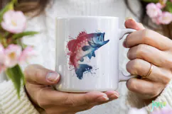 Bass Fish 4th Of July Sublimation Clipart Product Image 3