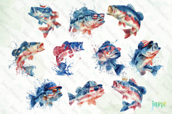 Bass Fish 4th Of July Sublimation Bundle Product Image 7