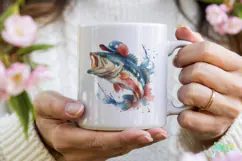 Bass Fish 4th Of July Sublimation Clipart Product Image 3